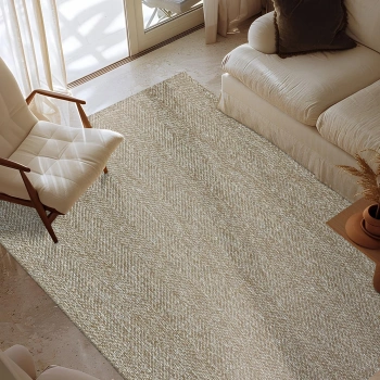 Sunset Koleksiyonu Polyester İplik Jüt Taban Lüks Halı