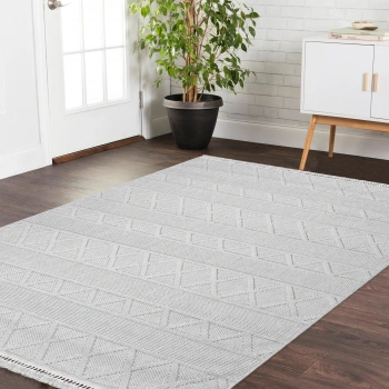 Doha Koleksiyonu Mikrofiber İplik Jüt Taban Lüks Halı