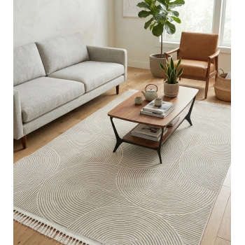 Lizbon Koleksiyonu Modern Desenli Akrilik Makine Halısı