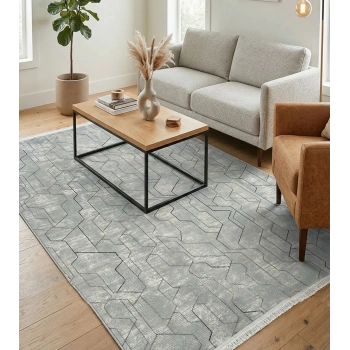 Lizbon Koleksiyonu Modern Desenli Akrilik Makine Halısı