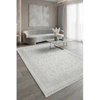 Deluxe Viskon Akrilik Halı – Şık Püskül Detaylı