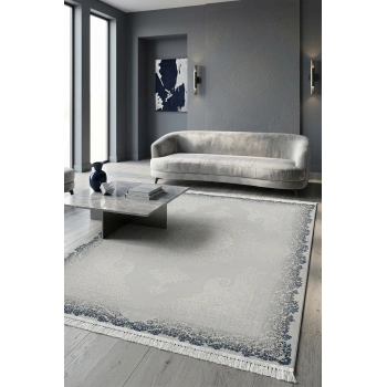 Deluxe Viskon Akrilik Halı – Şık Püskül Detaylı