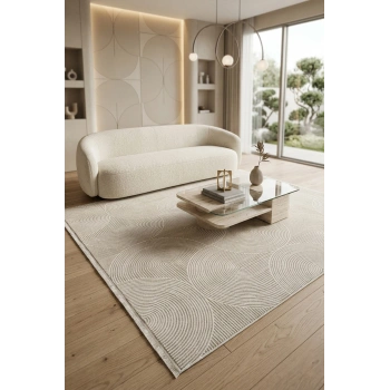 Lizbon Koleksiyonu Modern Desenli Akrilik Makine Halısı