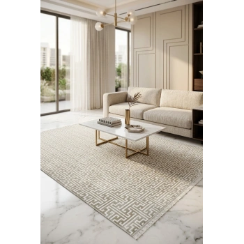 Lizbon Koleksiyonu Modern Desenli Akrilik Makine Halısı