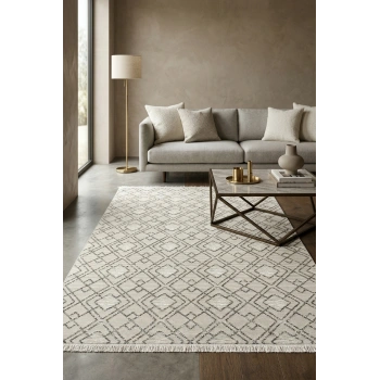 Lizbon Koleksiyonu Modern Desenli Akrilik Makine Halısı