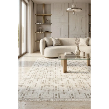 Lizbon Koleksiyonu Modern Desenli Akrilik Makine Halısı