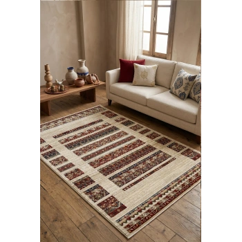 Antique Koleksiyonu Şık ve Dayanıklı Mikrofiber İplik Halı