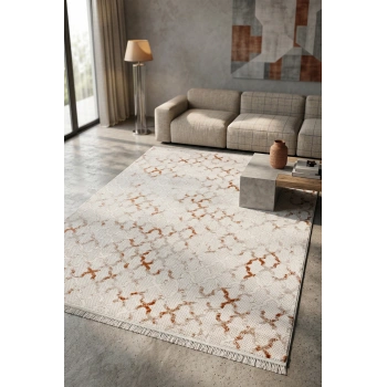 Rustik Koleksiyonu Dayanıklı Akrilik İplik Doğal Renk Tonları ve Modern Tasarım Halı