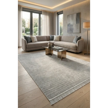 Lavinia Koleksiyonu Modern ve Zarif Desenli Mikrofiber Halı