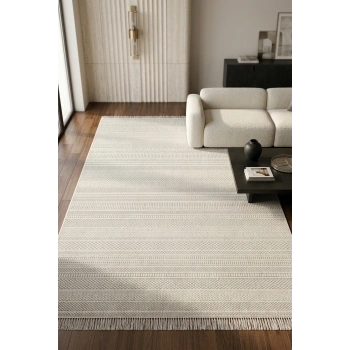 Lavinia Koleksiyonu Modern ve Zarif Desenli Mikrofiber Halı