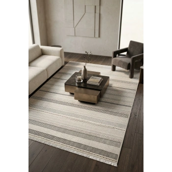 Lavinia Koleksiyonu Modern ve Zarif Desenli Mikrofiber Halı