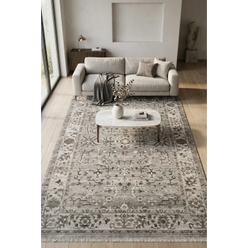 Butik Koleksiyonu Mikrofiber İplik Jüt Taban Lüks Halı