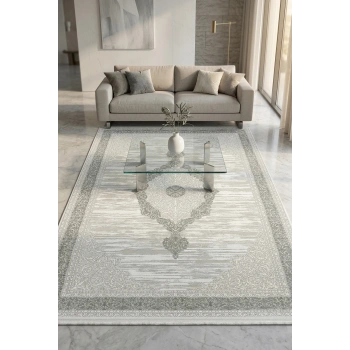 Çırağan Koleksiyonu Mikrofiber İplik Jüt Taban Lüks Halı