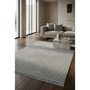 Doha Koleksiyonu Mikrofiber İplik Jüt Taban Lüks Halı