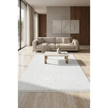 Doha Koleksiyonu Mikrofiber İplik Jüt Taban Lüks Halı