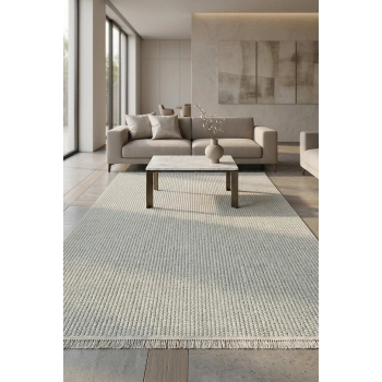 Doha Koleksiyonu Mikrofiber İplik Jüt Taban Lüks Halı