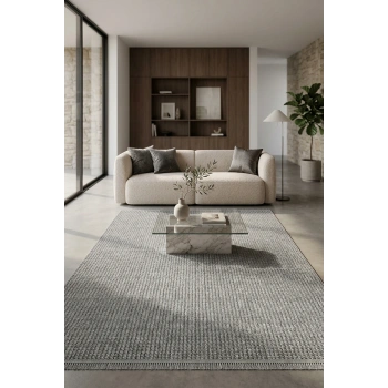 Doha Koleksiyonu Mikrofiber İplik Jüt Taban Lüks Halı