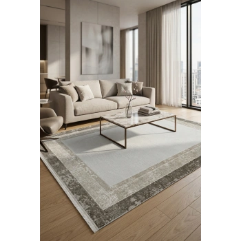 Saloon Koleksiyonu Akrilik İplik Jüt Taban Lüks Halı