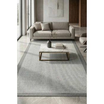 Sunset Koleksiyonu Polyester İplik Jüt Taban Lüks Halı