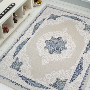 Bamboo Koleksiyonu Akrilik İplik Jüt Taban Halı