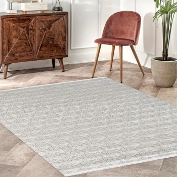 Diamond Koleksiyonu Parlak Görünümlü Mikrofiber İplik Sık Dokuma Halı