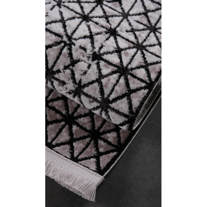 Bamboo Dark Koleksiyonu Akrilik İplik Jüt Taban Halı