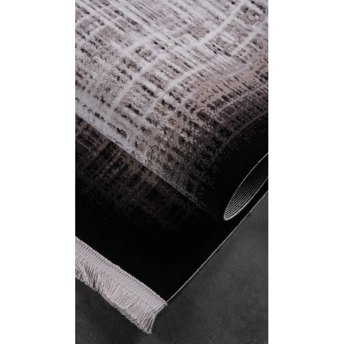 Bamboo Dark Koleksiyonu Akrilik İplik Jüt Taban Halı