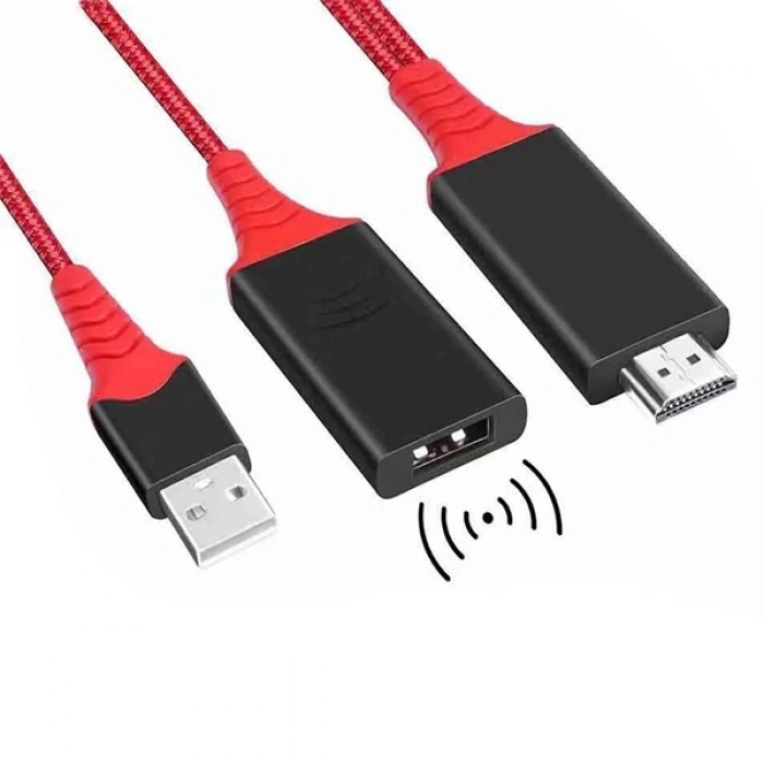 1080p Hdmi 2 İn1 Cast Telefondan Tv Wireless Dönüştürücü Adaptör-(5775)