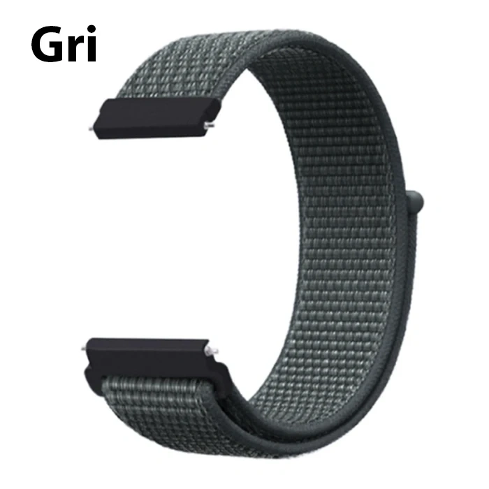 22MM Gear S3 Watch 4 -Gt2 GT2E 46MM Kayış Kordon Lylon Loop-(5775)