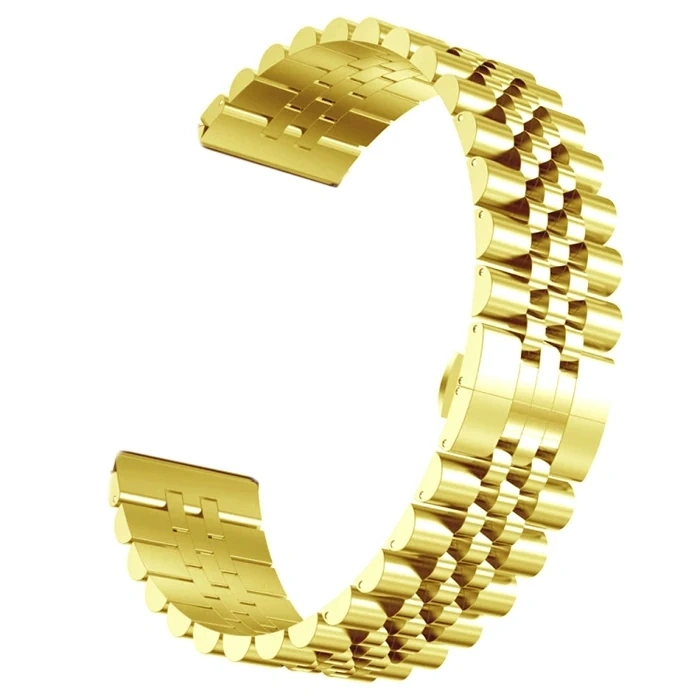 22MM Gear S3 Watch 4 -GT2 GT2E 46MM KayışKordon Seramik Paslanmaz Çelik-(5775)