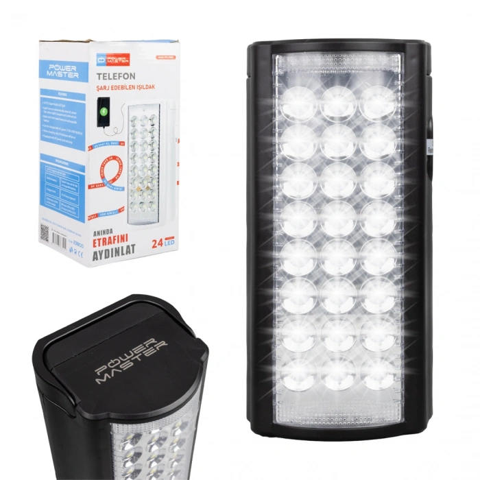 24 LEDLİ TELEFON ŞARJ EDEBİLEN IŞILDAK (4767)