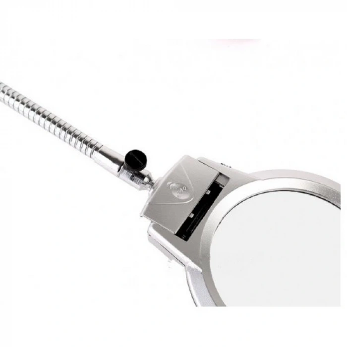 2.5x90 Mm 5x24 Mm Büyüteç Mandallı Metal Hortumlu Masa Üstü Büyüteç