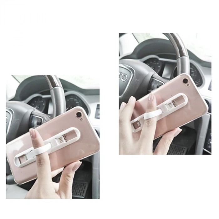 2in1 Android Micro Usb Şarj Ve Telefon Yüzük Tutucu Stand-(5775)