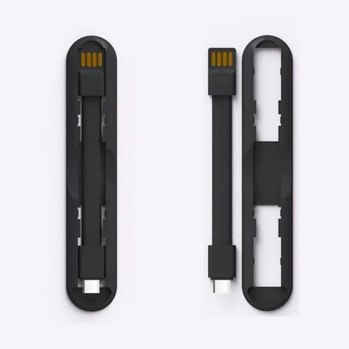 2in1 Usb Type C Mini Usb Şarj Ve Telefon Yüzük Tutucu Stand-(5775)