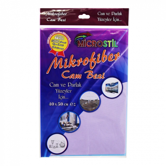 40X50CM MİKROFİBER TEMİZLİK CAM BEZİ (4767)