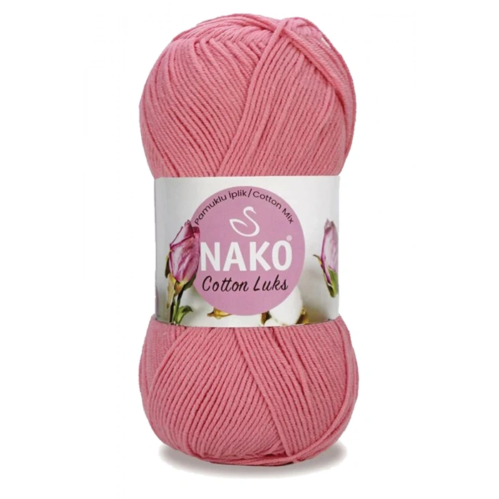 5 Adet Cotton Lüks Yelek Tunik Kazak Bluz Hırka İpi Yünü Gül Pembe 97551
