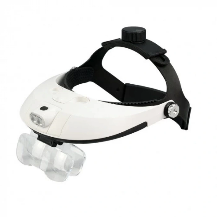 5 Mercekli Çok Fonksiyonlu Başlık Tip Işıklı Büyüteç 81001h