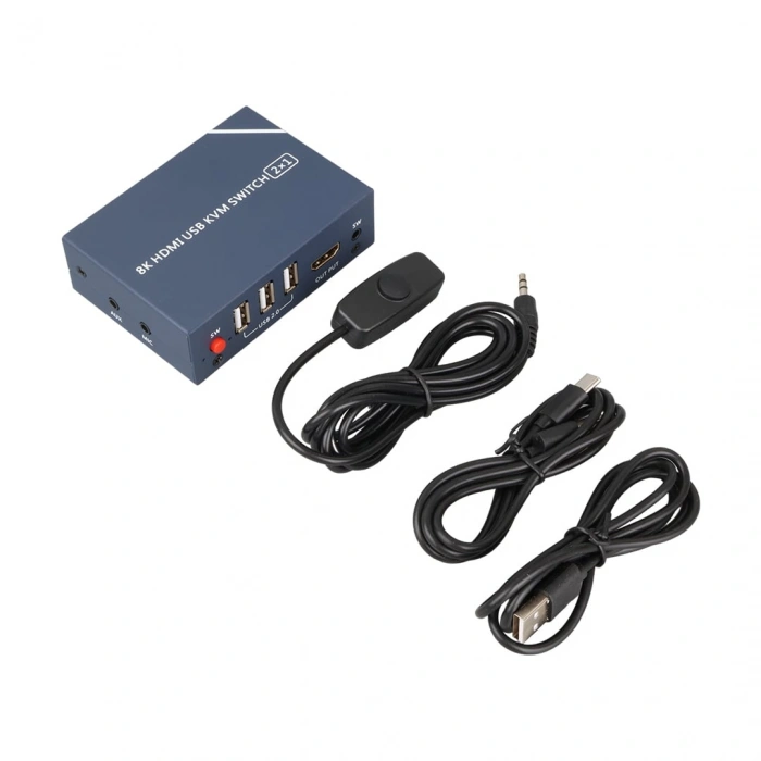 8K HDMI USB KVM SWITCH 2X1 (4767)