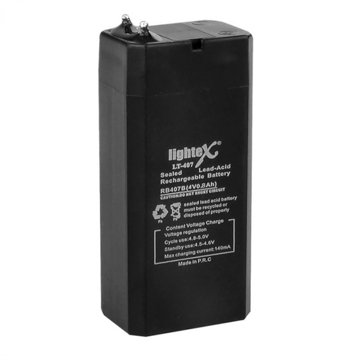 AKÜ 4 VOLT 0.8 AMPER LIGHTEX LT-407 (4767)