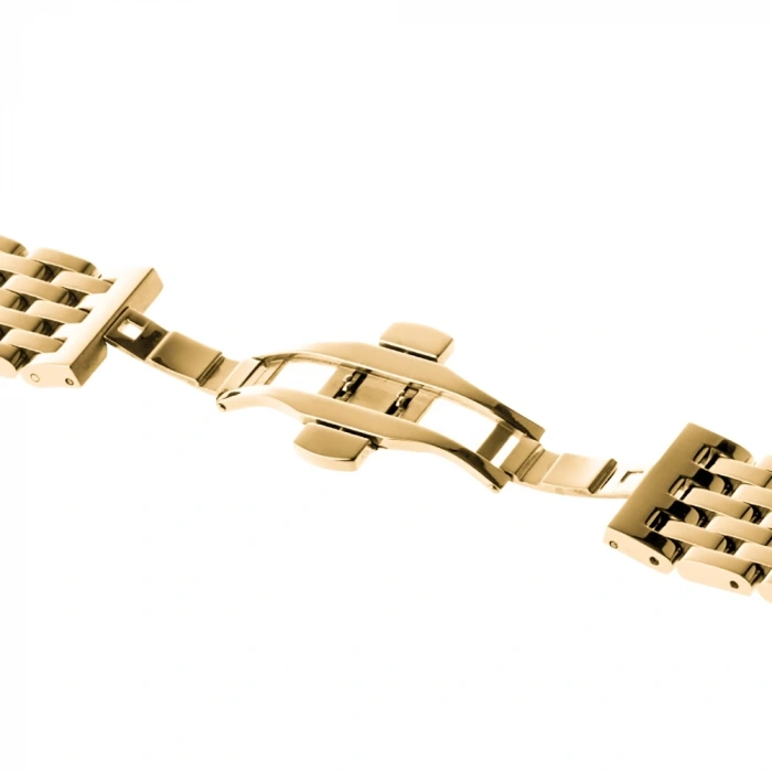 Ally 22mm Gear S3 Watch 4 46mm Paslanmaz Çelik 5 Bakla Kayış-(5775)