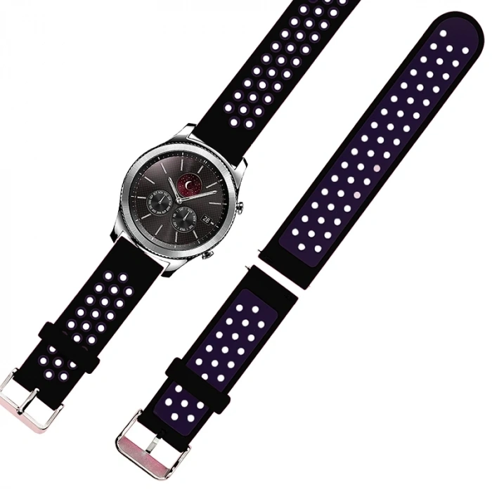 Ally 22MM  Kayış Kordon Metal Kopça Soft Silikon-(5775)