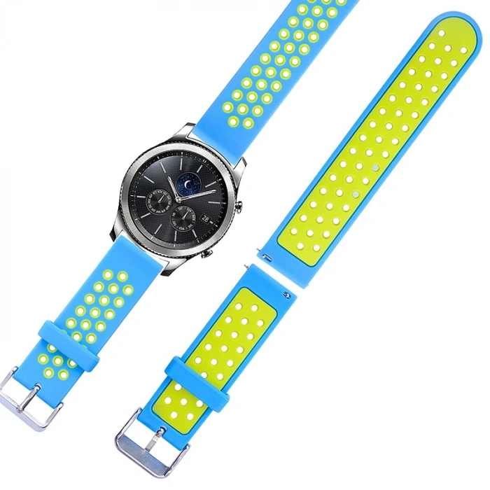 Ally 22MM  Kayış Kordon Metal Kopça Soft Silikon-(5775)