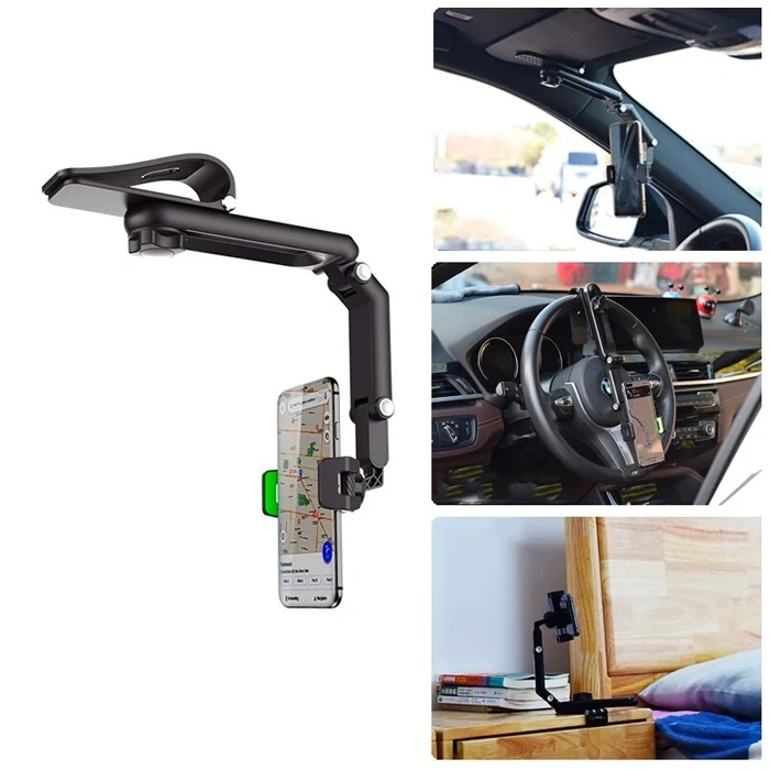 Ally 360 Dönebilen Multifonksiyonel Güneşlik Araç Telefon Tutucu-(5775)