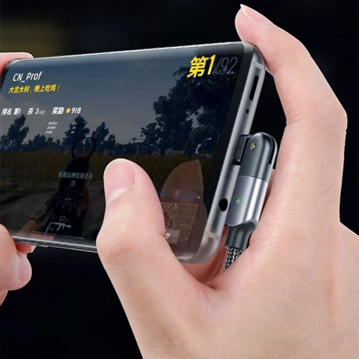 ALLY 60W UsB Type-C Pd  Hızlı Şarj Kablosu 2metre Döner Başlıklı Kablo-(5775)