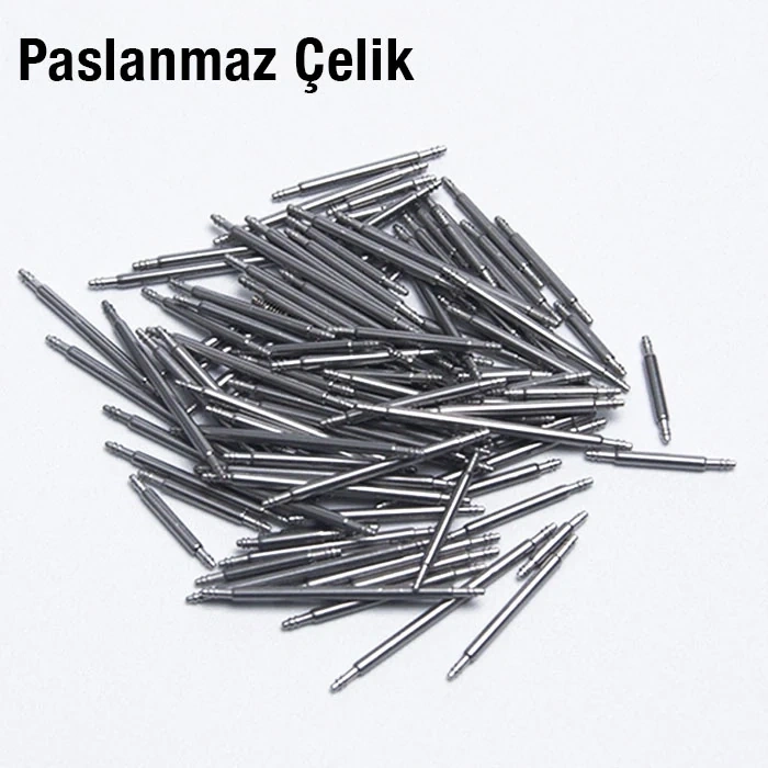 Ally 8mm-25mm Paslanmaz Çelik Saat Pimi Yaylı Susta 108 Adet Karışık-(5775)