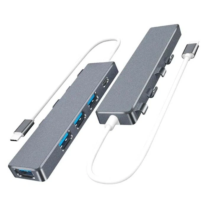 ALLY  ADS-301C 5 in 1 Type C Dönüştürücü 4 Usb Portlu Adaptör Hub Çoklayıcı-(5775)