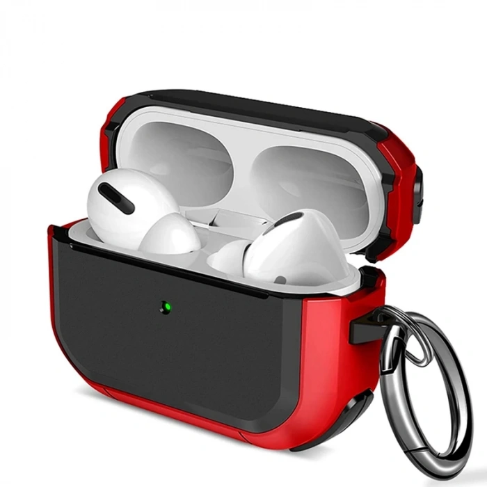 ALLY AirPods Pro Anti-Drop Kancalı Darbe Emici Kulaklık Kılıfı-(5775)