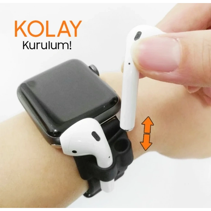 Ally Airpods  Silikon Saat Tutucu-(5775)