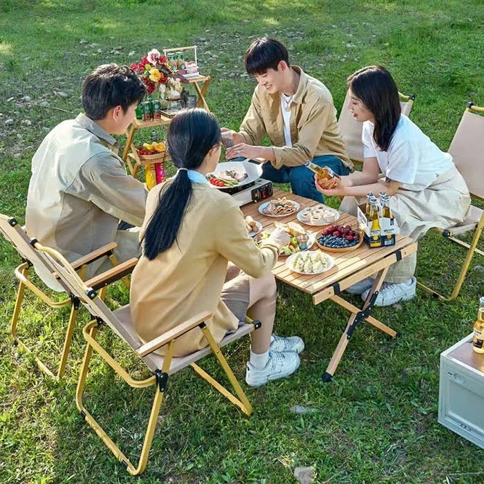 Ally Alüminyum Premium Ultra Hafif Katlanabilir Kamp Sandalyesi-(5775)