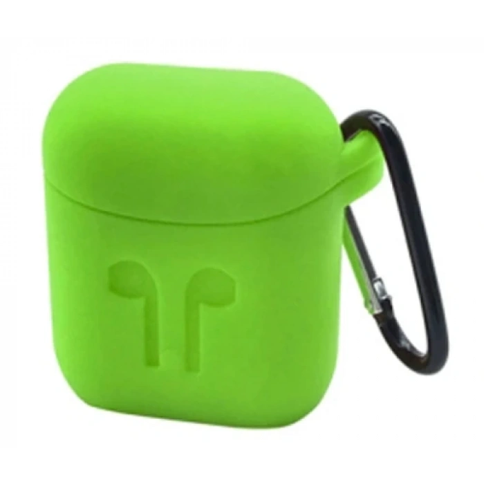 Ally Apple Airpods İçin  Silikon Kılıf Anahtarlıklı-(5775)